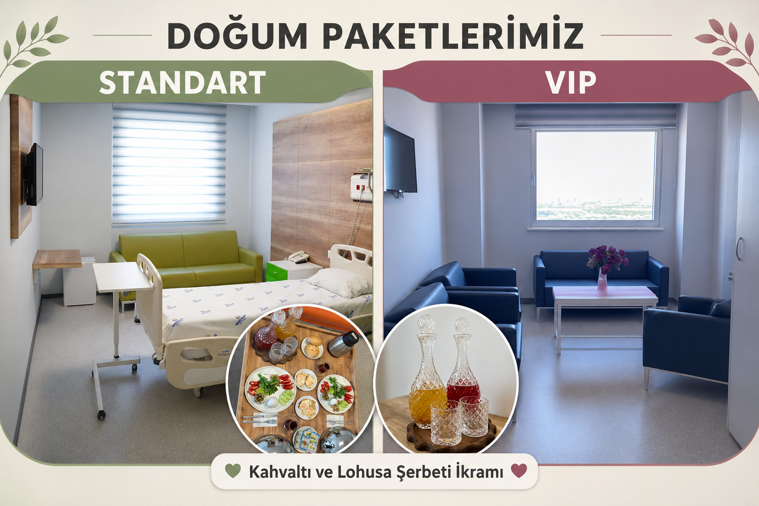 VIP ve Standart Doğum Paketleri